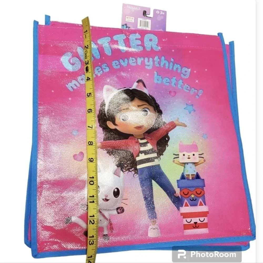 Netflix Gabby's Dollhouse Play Tote Bag Reusable Kids Girls